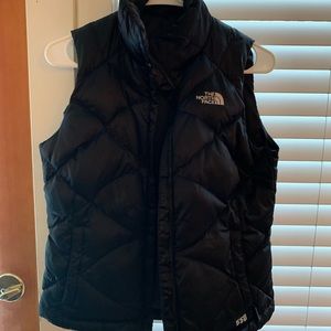 The North Face black vest.
